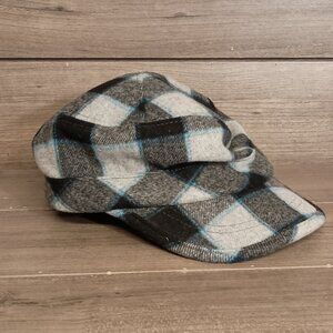 Broner Plaid Flannel Mens Winter Hat One Size Adjustable Hook & Loop Strap